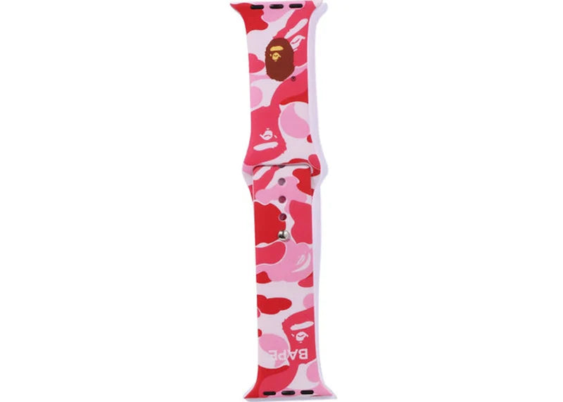 BAPE ABC Camo Apple Watch Band Pink