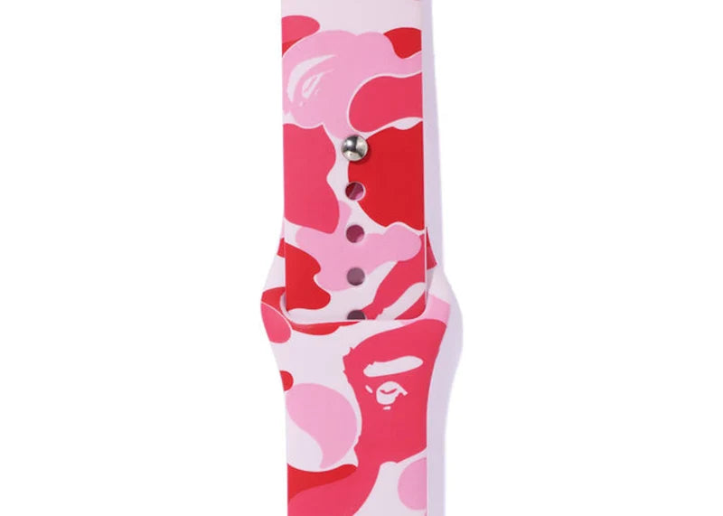 BAPE ABC Camo Apple Watch Band Pink