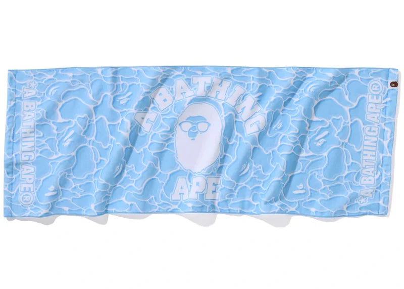BAPE ABC Sea Surface Camo Beach Towel Blue