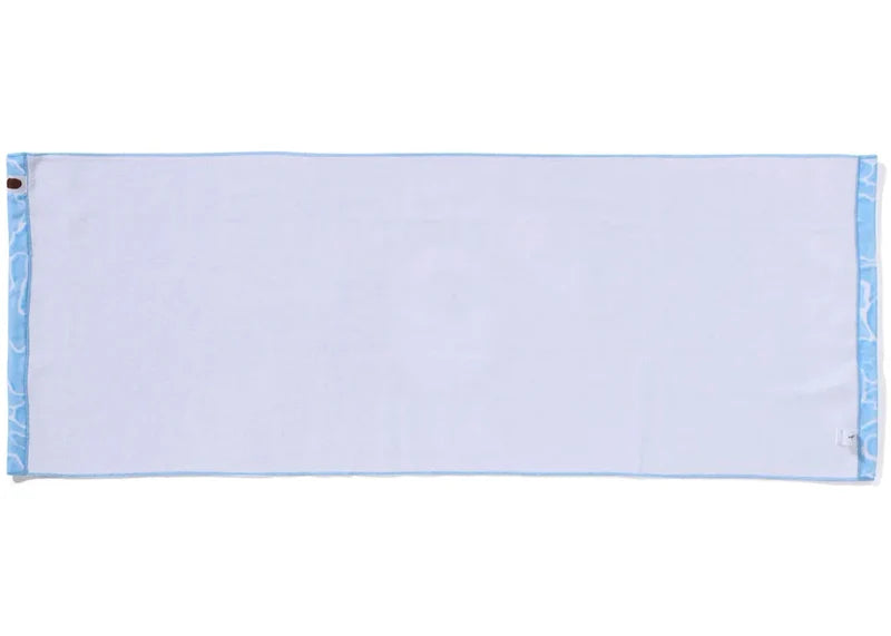 BAPE ABC Sea Surface Camo Beach Towel Blue