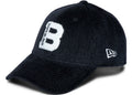 BAPE BLACK Logo Courduroy New Era Cap Black