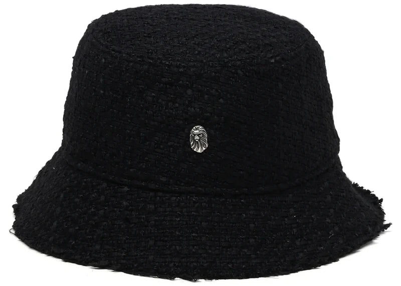 BAPE Black x New Era Logo Tweed Hat Black