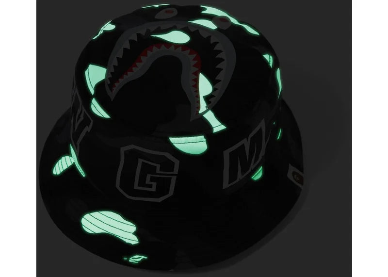 BAPE City Camo Shark Bucket Hat Black