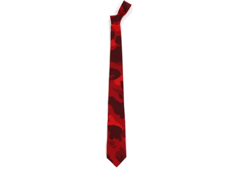 BAPE Color Camo Tie Red