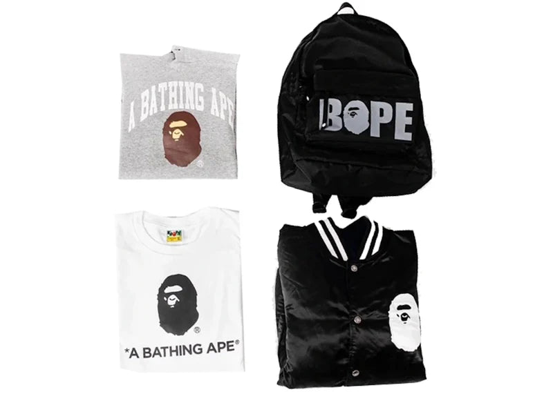 BAPE Premium Happy New Year Bag (4 Items) Black