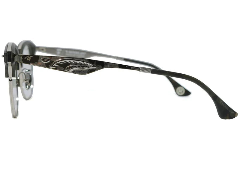 BAPE Shark Optical Flame 2 Sunglasses Silver