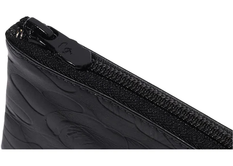 BAPE Solid Camo Leather III Wallet Black