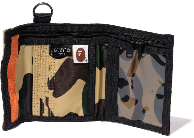 BAPE x Porter 1st Camo Wallet Yellow