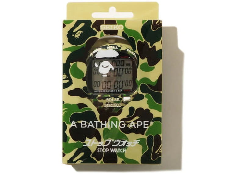 BAPE x Seiko ABC Camo Stop Watch Green