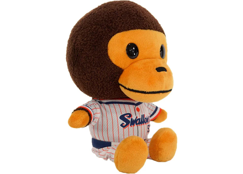 BAPE Yakult Swallows Baby Milo Plush White/Brown