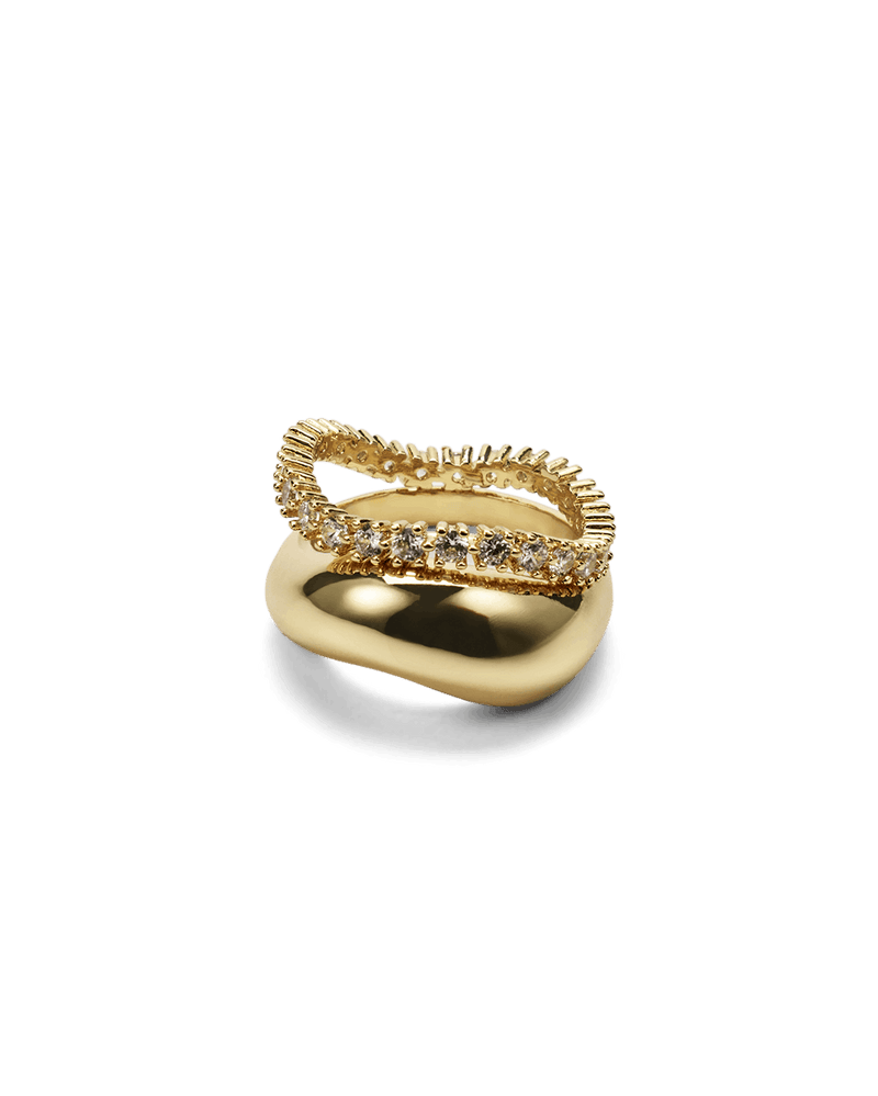 BAYLEE RING 2 PACK - GOLD PLATED 18K-JEWELLERY-Billini-Billini
