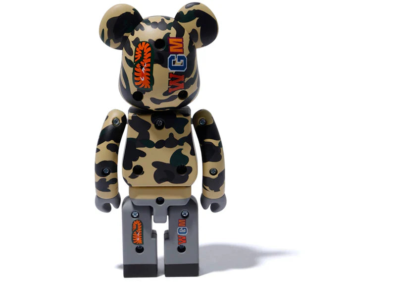 Bearbrick x Medicom 1st Camo Shark Superalloy Chogokin 200% Bearbrick Yellow