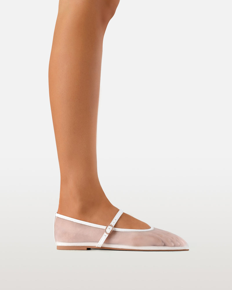 BEATRIZ - WHITE MESH-Flats-Billini-Billini