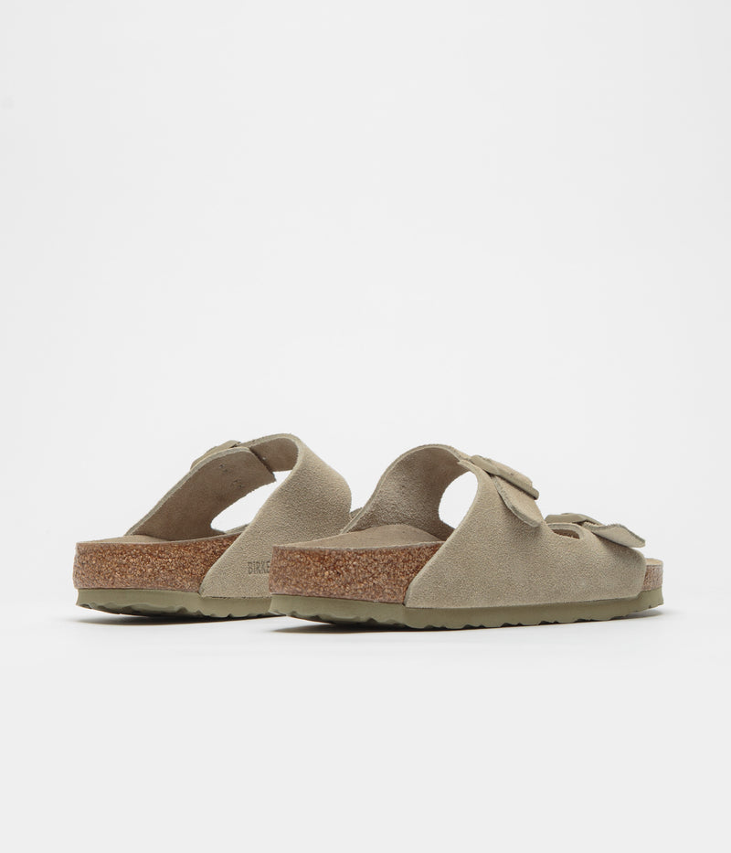Birkenstock Arizona SFB Narrow Sandals in Faded Khaki
