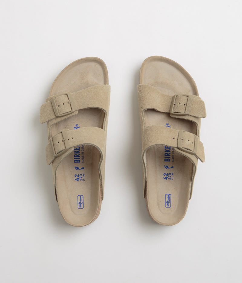 Birkenstock Arizona SFB Narrow Sandals in Faded Khaki