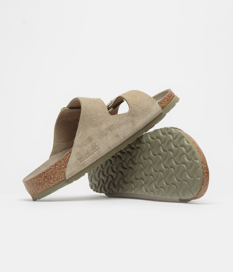 Birkenstock Arizona SFB Sandals in Faded Khaki