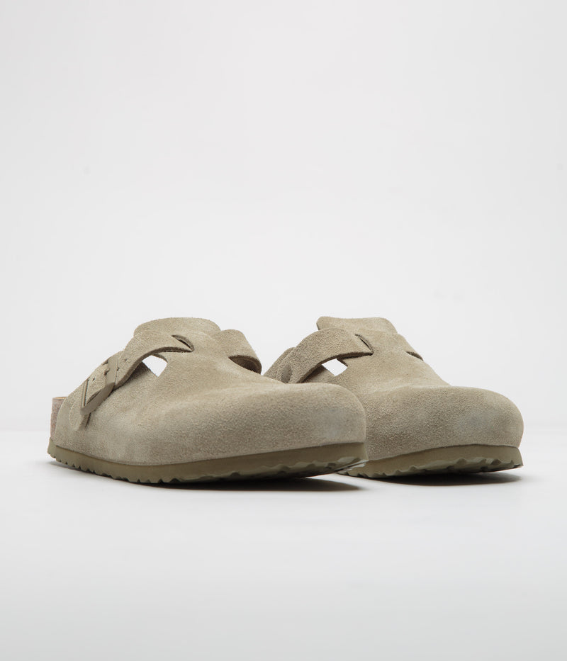 Birkenstock Boston Sandals in Faded Khaki