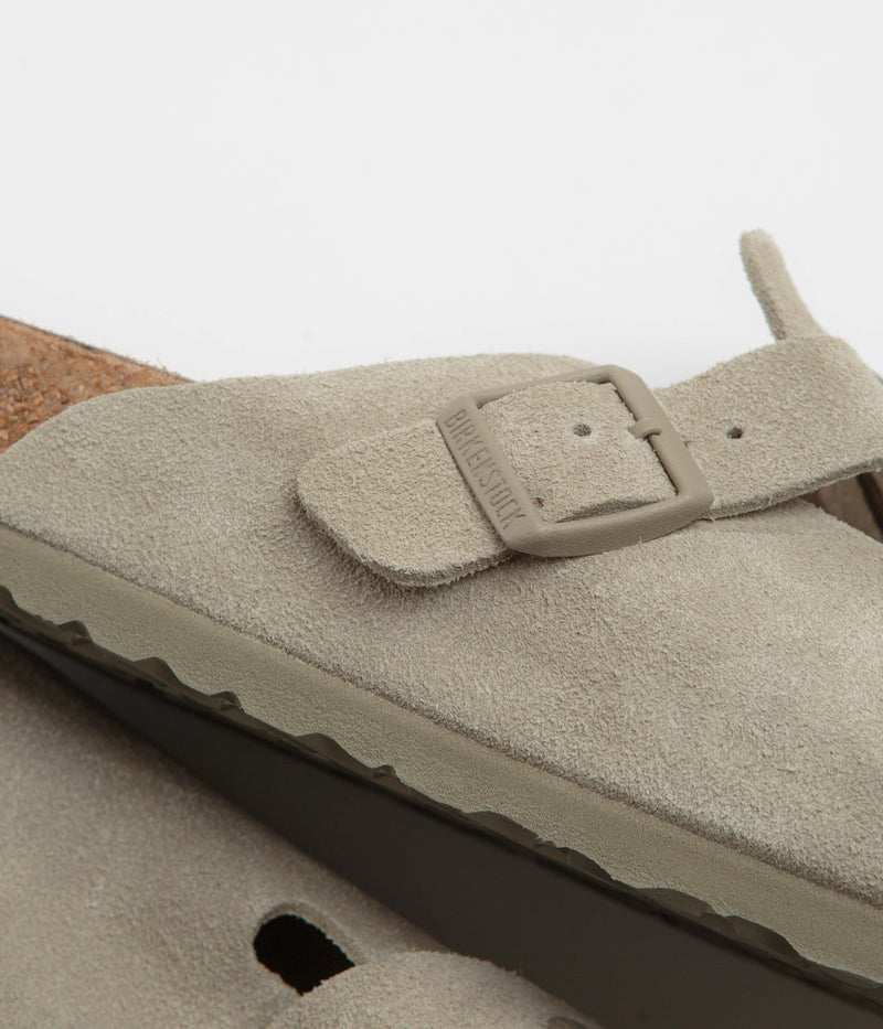 Birkenstock Boston Sandals in Faded Khaki