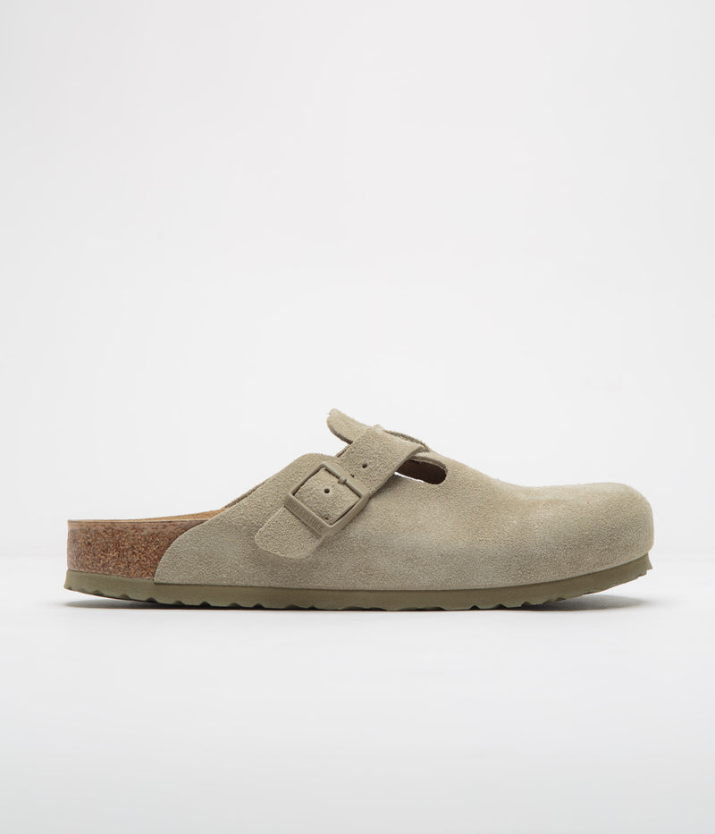 Birkenstock Boston Narrow Sandals in Faded Khaki