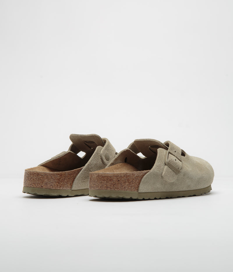 Birkenstock Boston Narrow Sandals in Faded Khaki