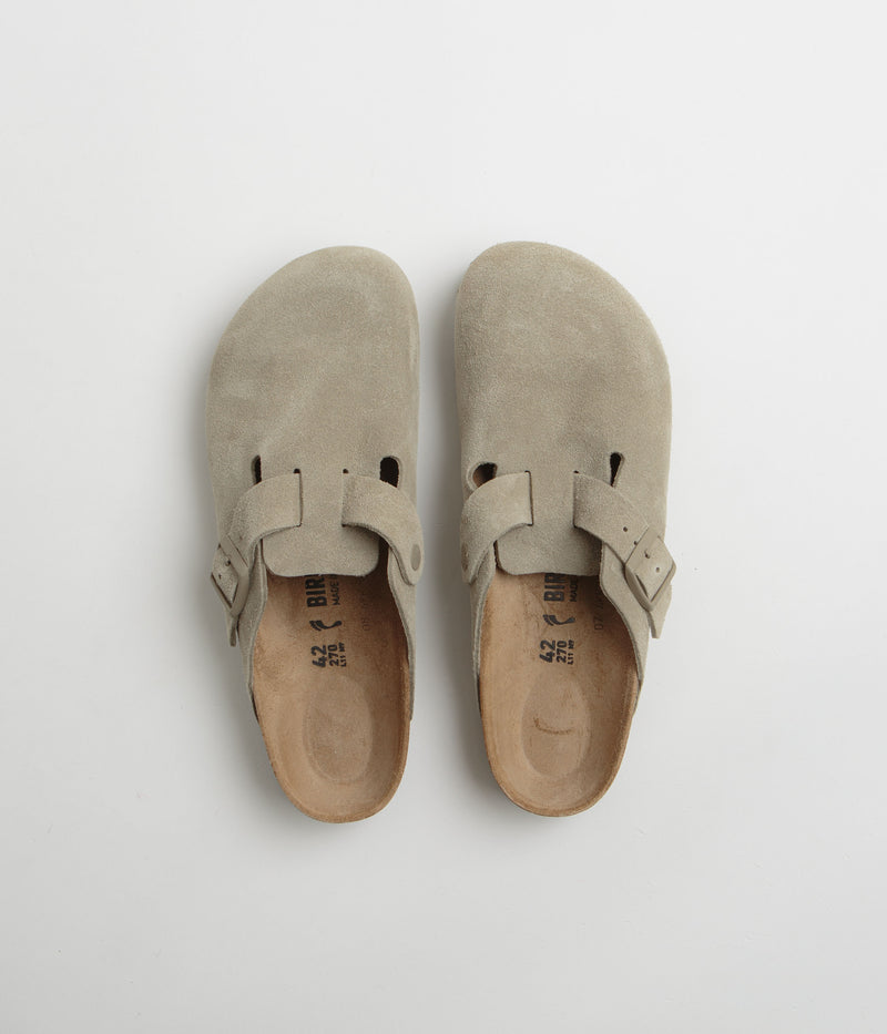 Birkenstock Boston Narrow Sandals in Faded Khaki