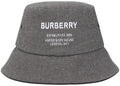 Burberry Horseferry Motif Bucket Hat Gray