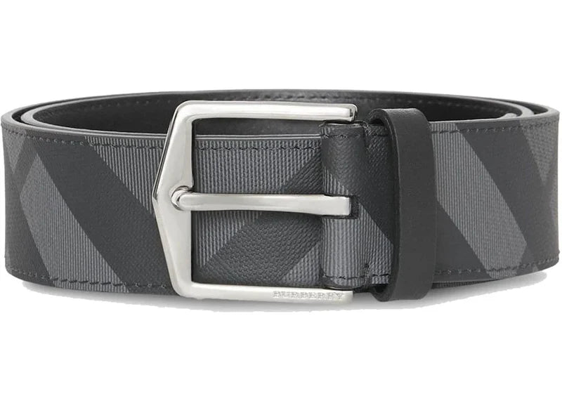 Burberry London Check Belt 1.6 Width Dark Charcoal/Black