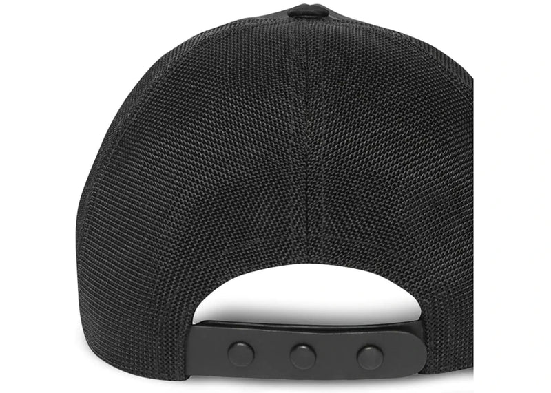Burberry Monogram Embroidered Trucker Cap Black/White