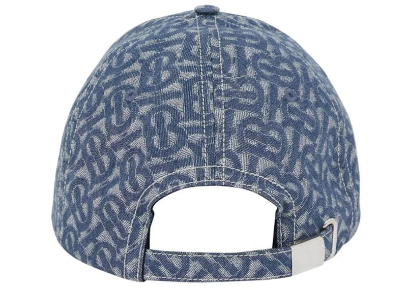 Burberry TB Monogram Baseball Cap Blue