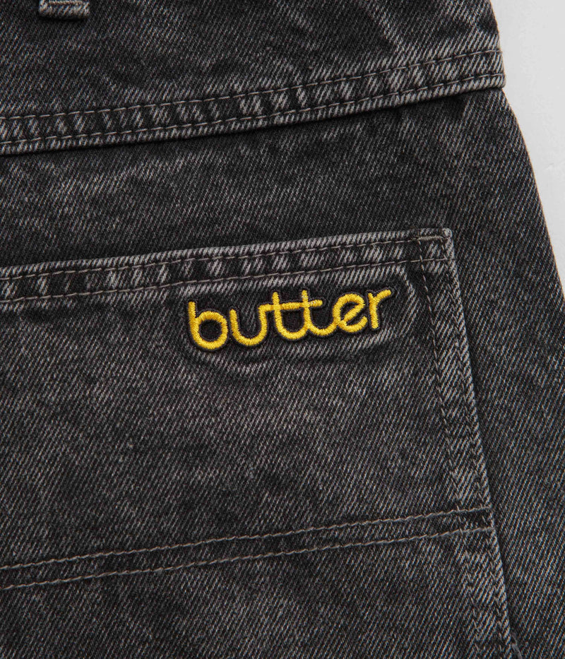 Butter Goods Alpine Jeans in Distressed Black