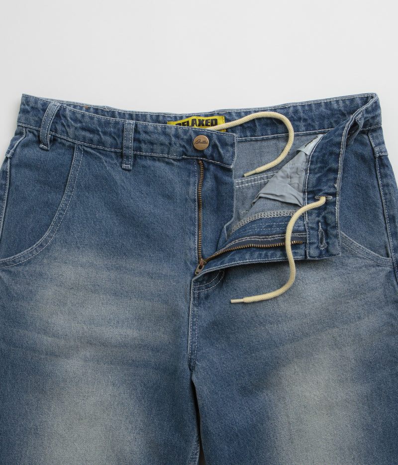 Butter Goods Alpine Jeans in Distressed Faded Blue