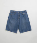 Butter Goods Ink Denim Shorts in Worn Blue