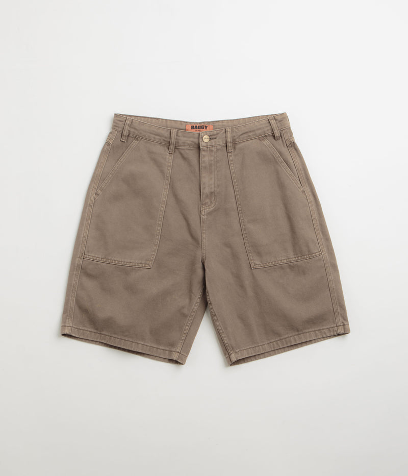 Butter Goods Patch Pocket Denim Shorts in Sandalwood
