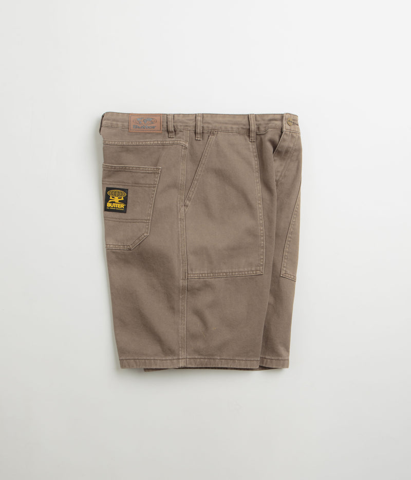 Butter Goods Patch Pocket Denim Shorts in Sandalwood