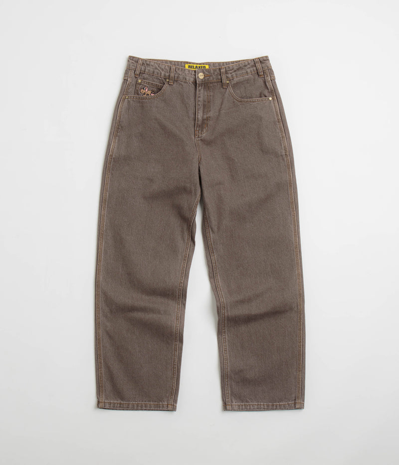 Butter Goods Pooch Relaxed Jeans in Washed Brown