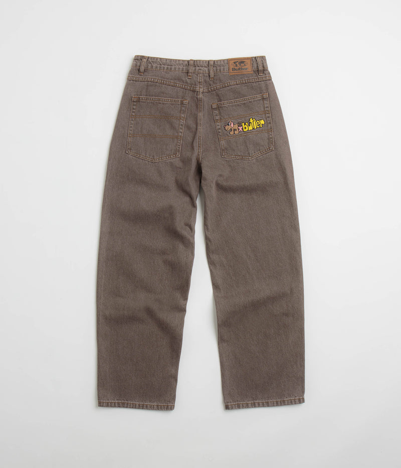Butter Goods Pooch Relaxed Jeans in Washed Brown