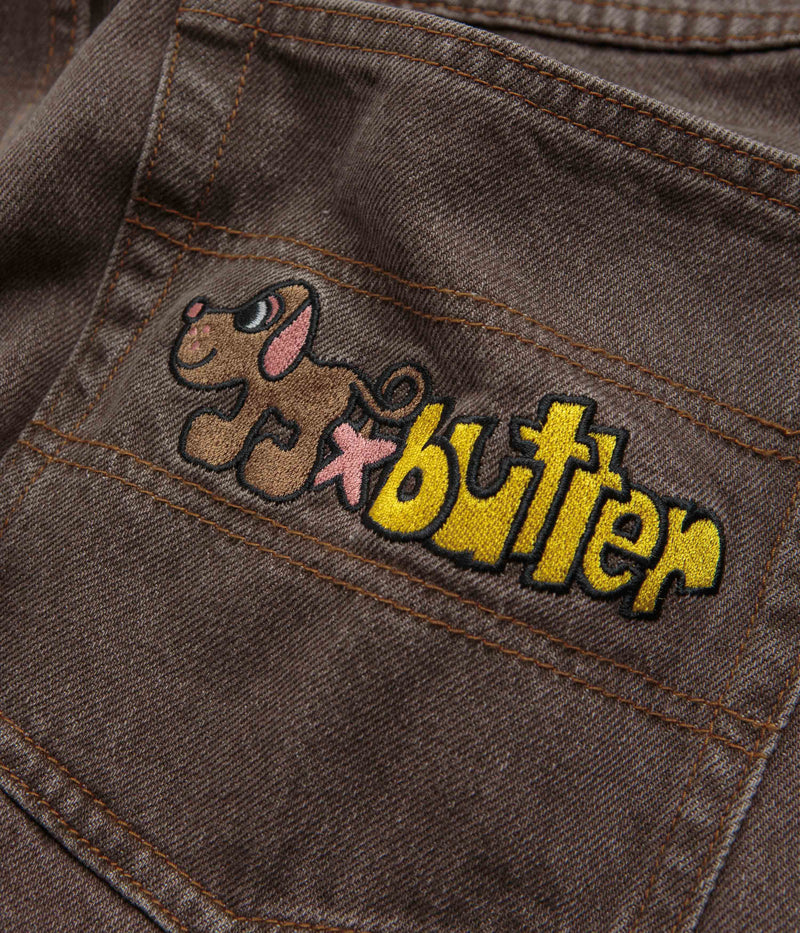 Butter Goods Pooch Relaxed Jeans in Washed Brown