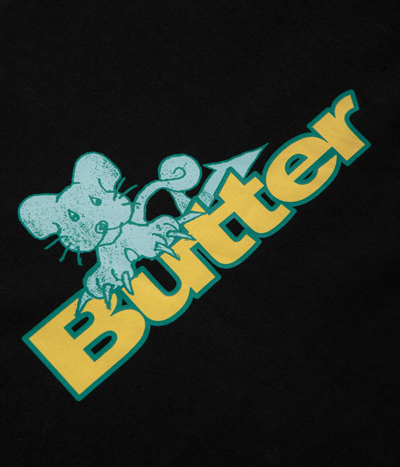 Butter Goods Rat Logo T-Shirt in Black