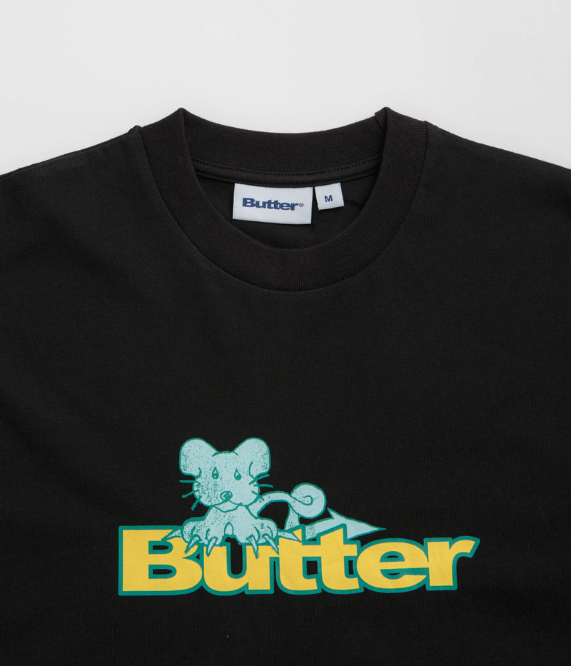 Butter Goods Rat Logo T-Shirt in Black