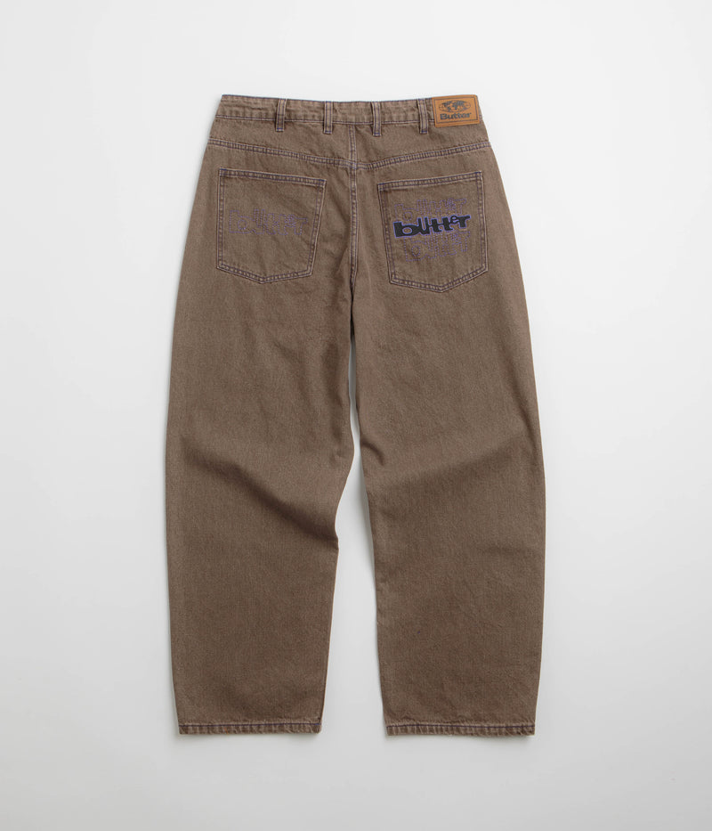 Butter Goods Warped Jeans in Washed Brown