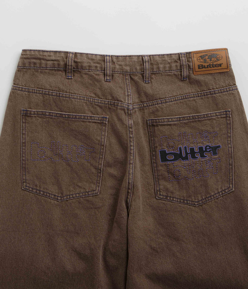 Butter Goods Warped Jeans in Washed Brown