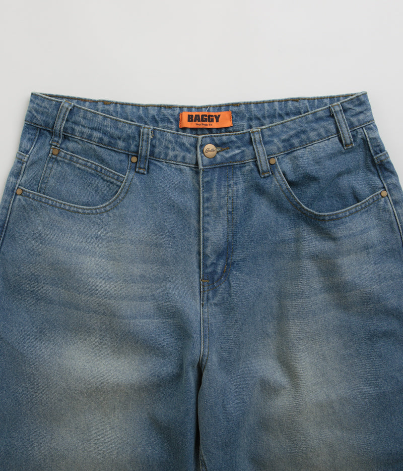 Butter Goods Warped Jeans in Washed Mid Blue