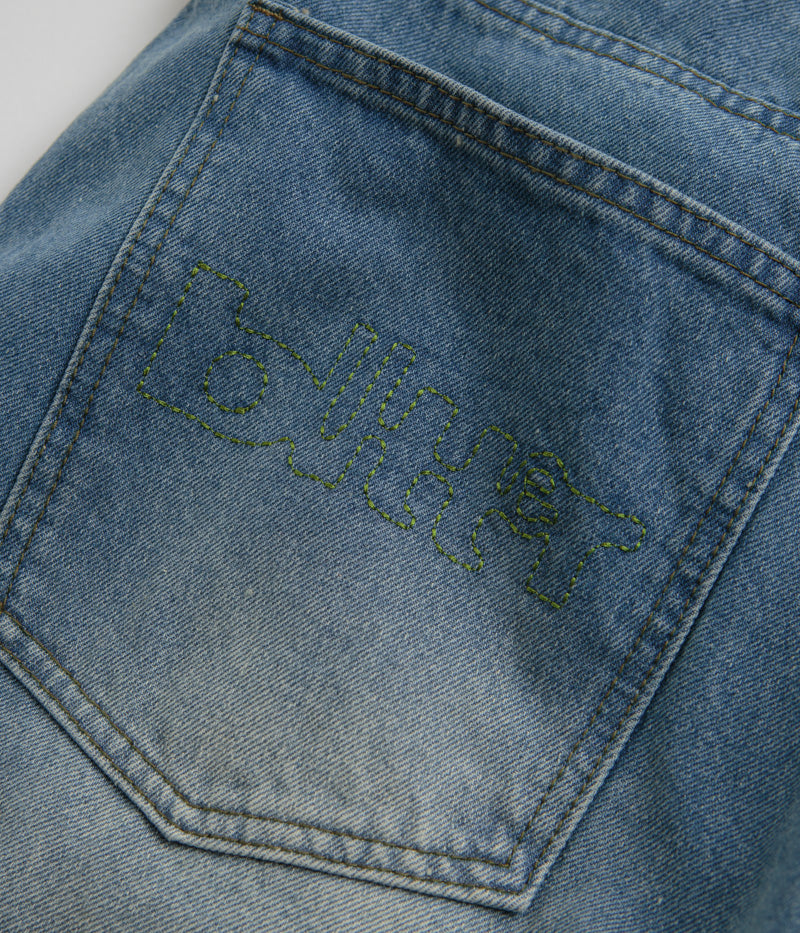 Butter Goods Warped Jeans in Washed Mid Blue
