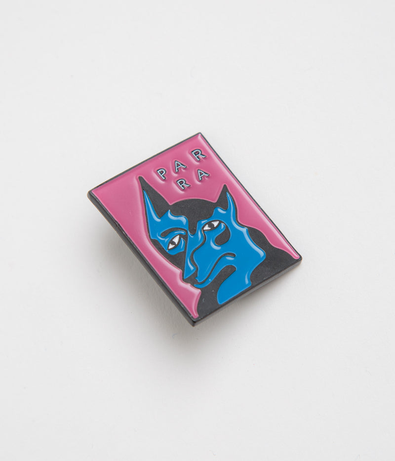 by Parra Dogface Enamel Pin in Washed Magenta