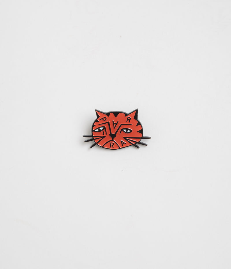 by Parra Sad Cat Enamel Pin in Orange