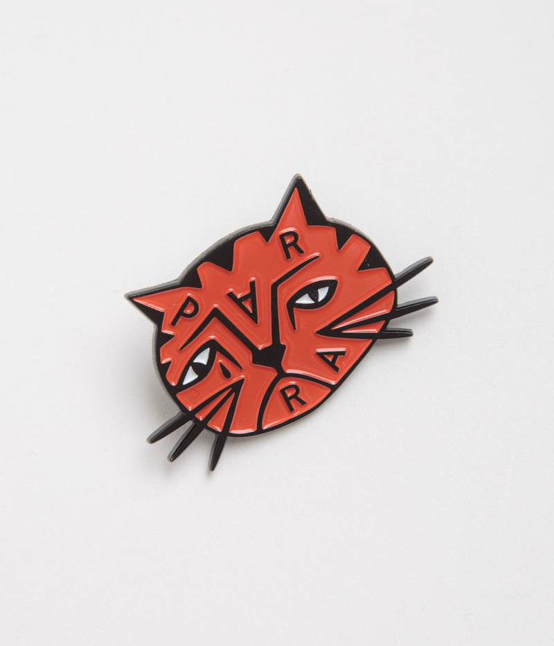 by Parra Sad Cat Enamel Pin in Orange