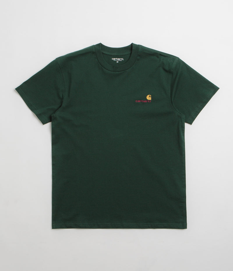 Carhartt American Script T-Shirt in Conifer
