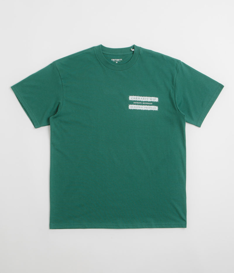 Carhartt Catalogue T-Shirt in Rainforest and White