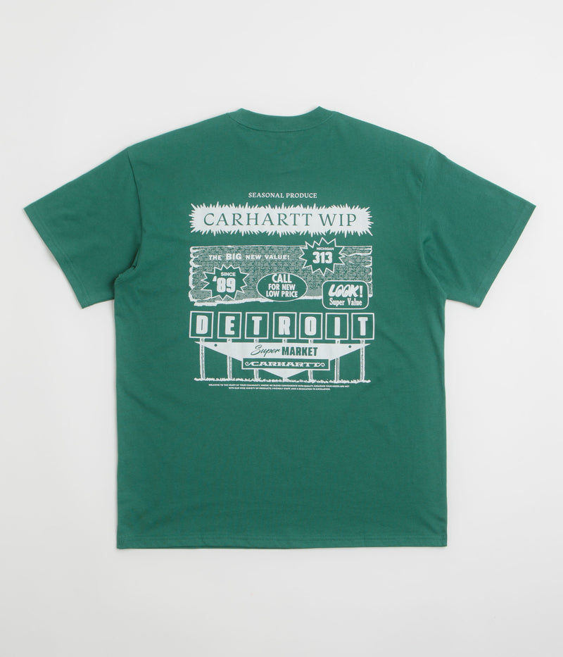 Carhartt Catalogue T-Shirt in Rainforest and White