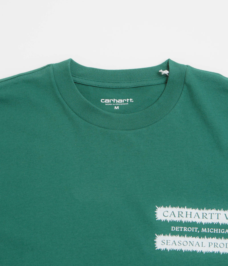 Carhartt Catalogue T-Shirt in Rainforest and White